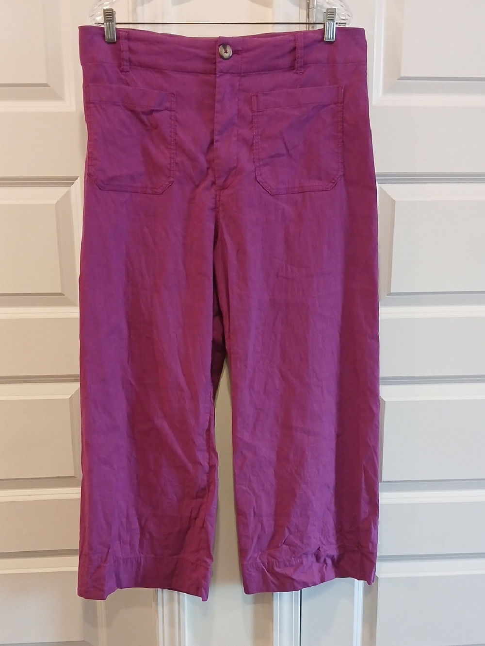 Maeve Anthropologie The Colette Pants Bright Purple Size 33